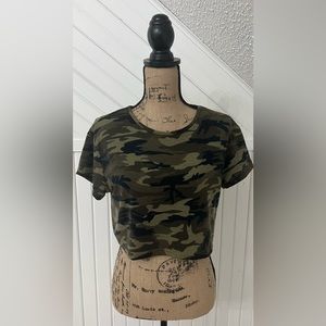 Women’s Small SHEIN Camo Crop Top